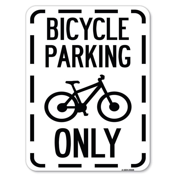 Signmission Bicycle Parking With Graphic Heavy-Gauge Aluminum Rust Proof Parking Sign, 18" x 24", A-1824-24320 A-1824-24320 - main